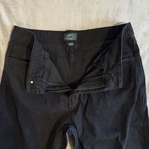 Woolrich Mens 36x30 Denim Pants Utility Straight Stretch Workwear Black Jeans - Picture 3 of 7